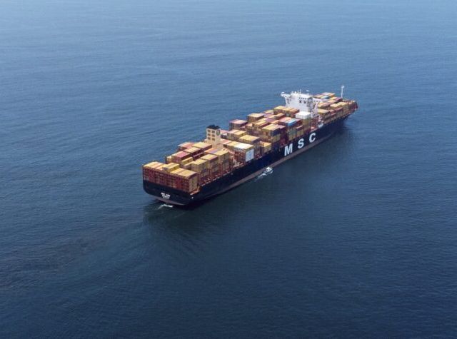 MSC Aino at sea (built 2019) 12 108 TEU