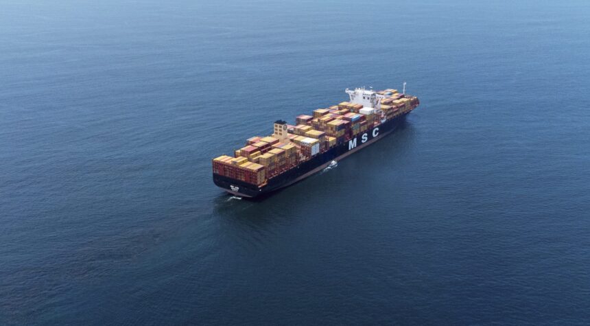 MSC Aino at sea (built 2019) 12 108 TEU