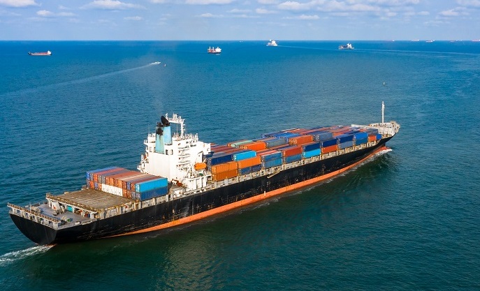 Container cargo ship  global business commercial trade logistic and transportation oversea worldwide by container cargo vessel, Container cargo freight shipping import export company.