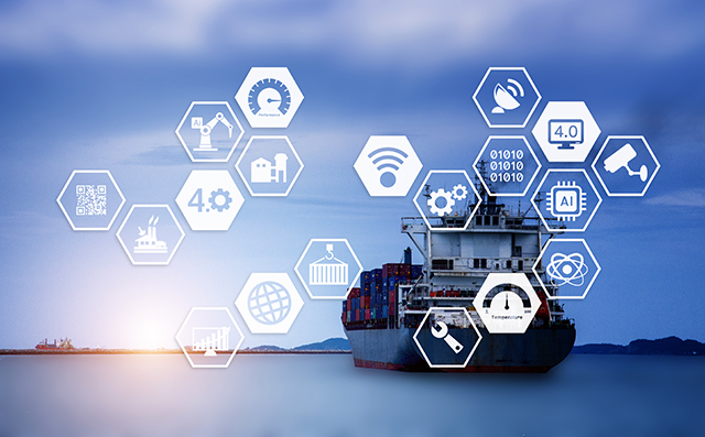 Cargo ship Sending goods to destination