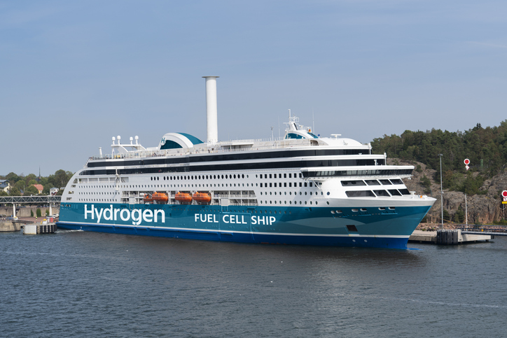 Concept of hydrogen fuel cell ferry ship